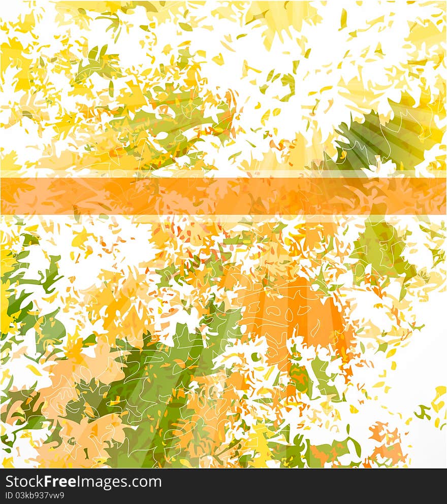 Abstract vector autumn background