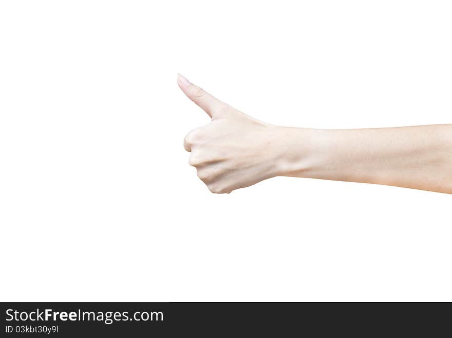 Hands showing thumbs