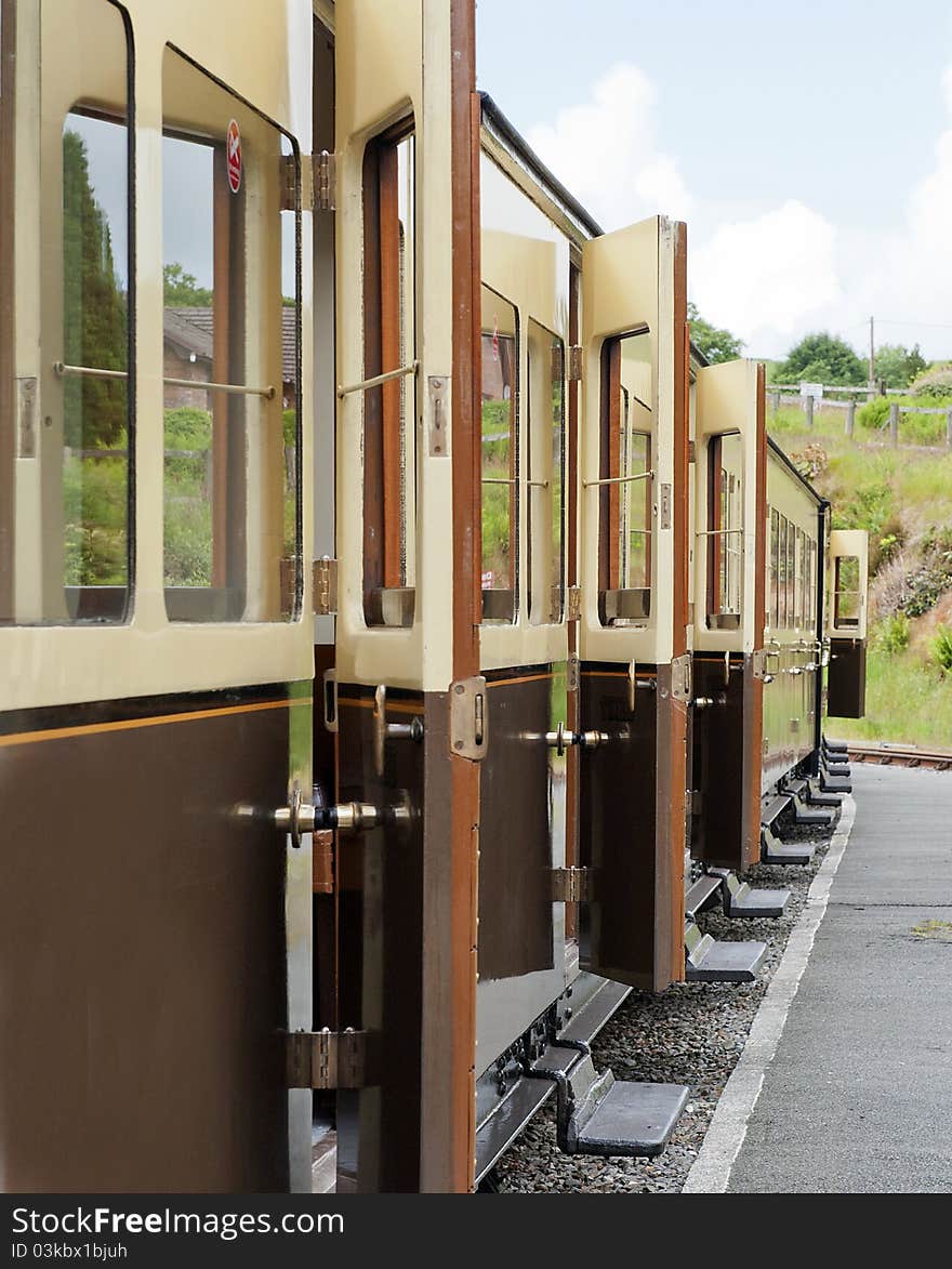 Vale of Rheidol Railway, Aberystwyth to Devils Bridge line, Carriages, North Wales, United Kingdom