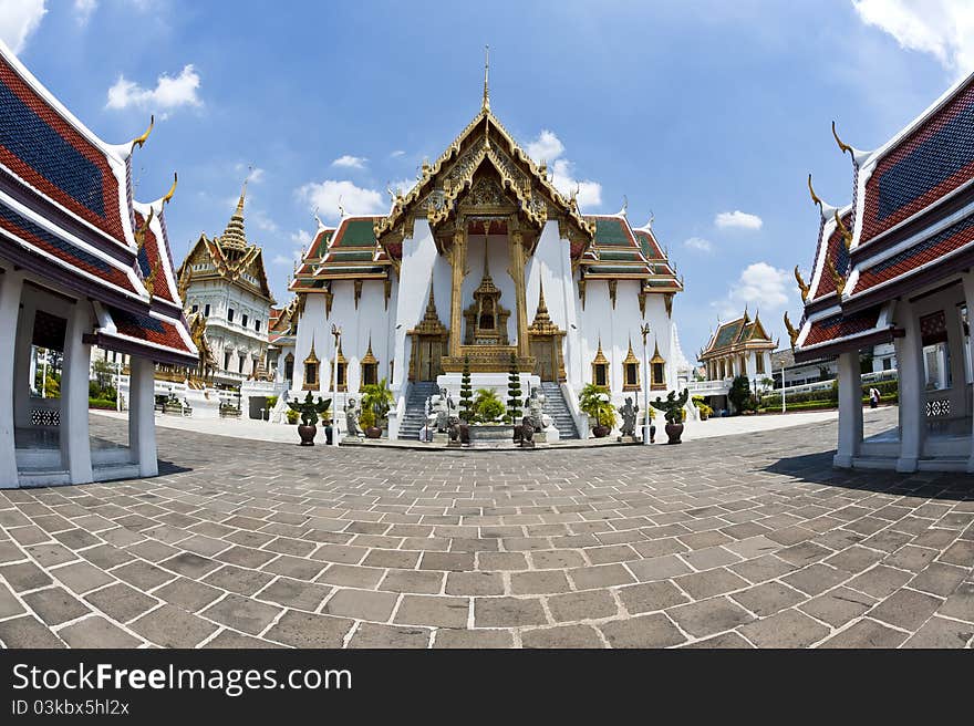 Large temple in the middle of small temple. Large temple in the middle of small temple