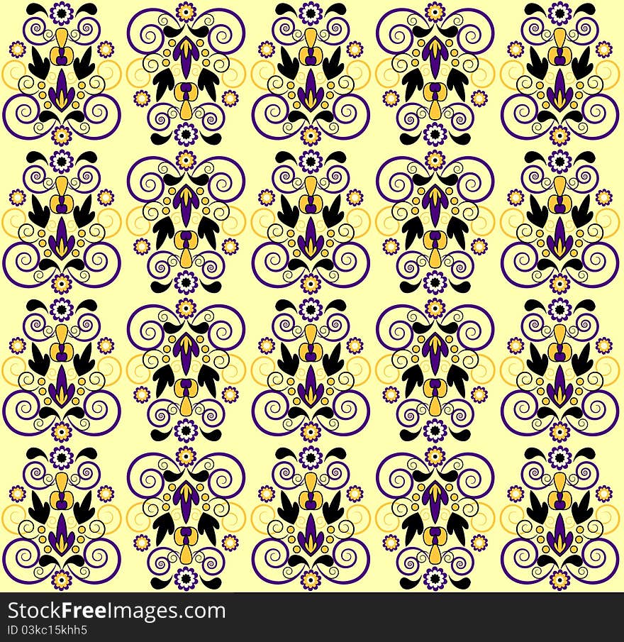 Pattern with flower seamless texture