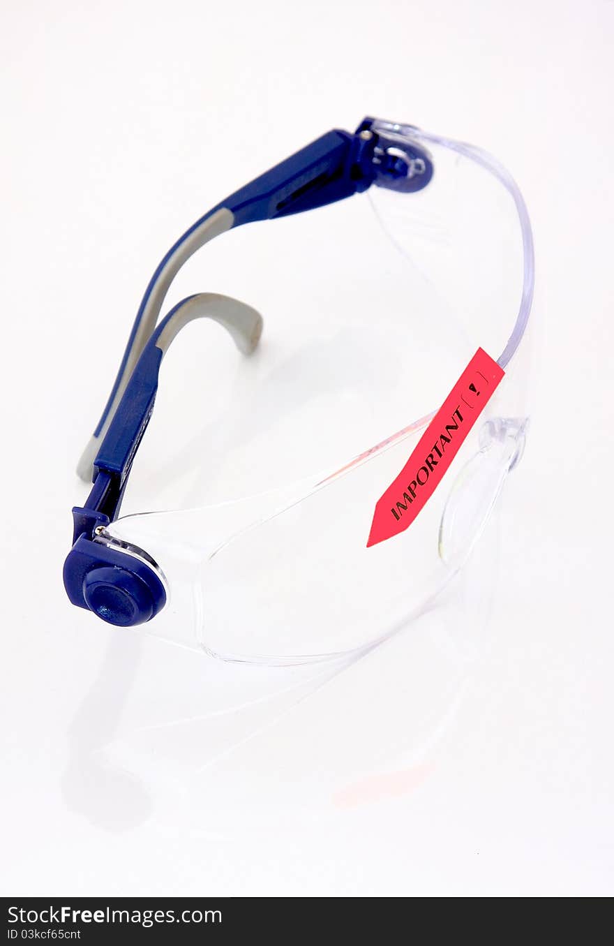 Goggles On White Background