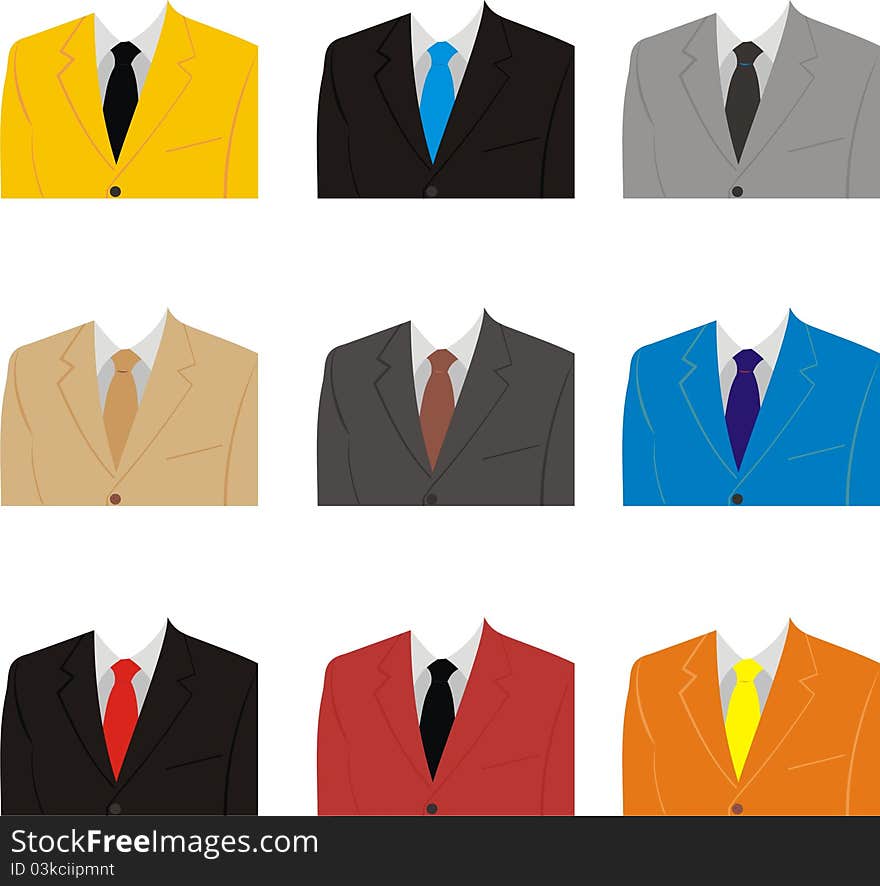 Business suit. A man's suit