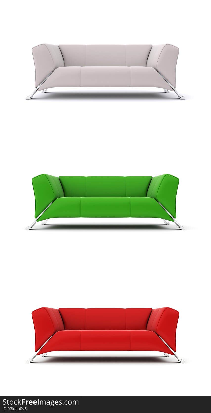 Colored sofas