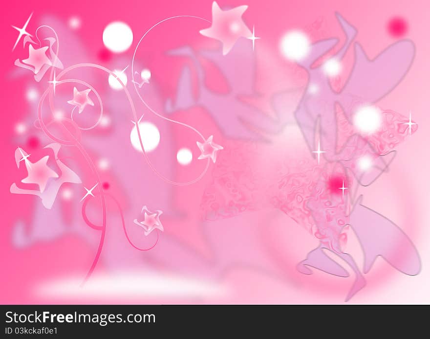 Pink Star Tree