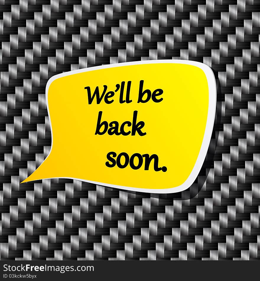 We Ll Be Back Soon Speech Announcement.