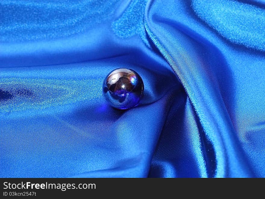 Elegant blue silk can use as background