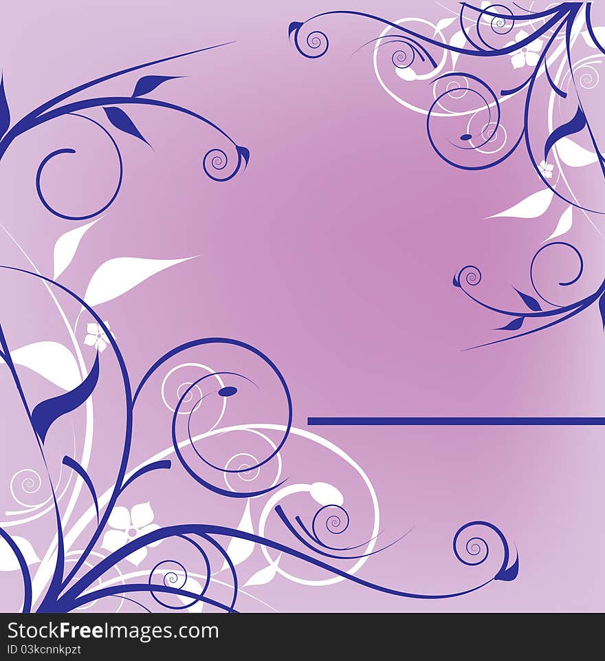 Purple decorative design