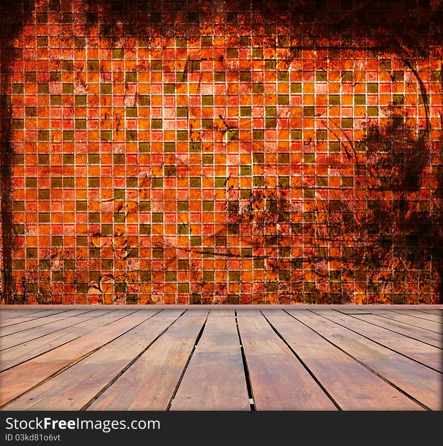 Abstract Grunge Mosaic interior room. Abstract Grunge Mosaic interior room