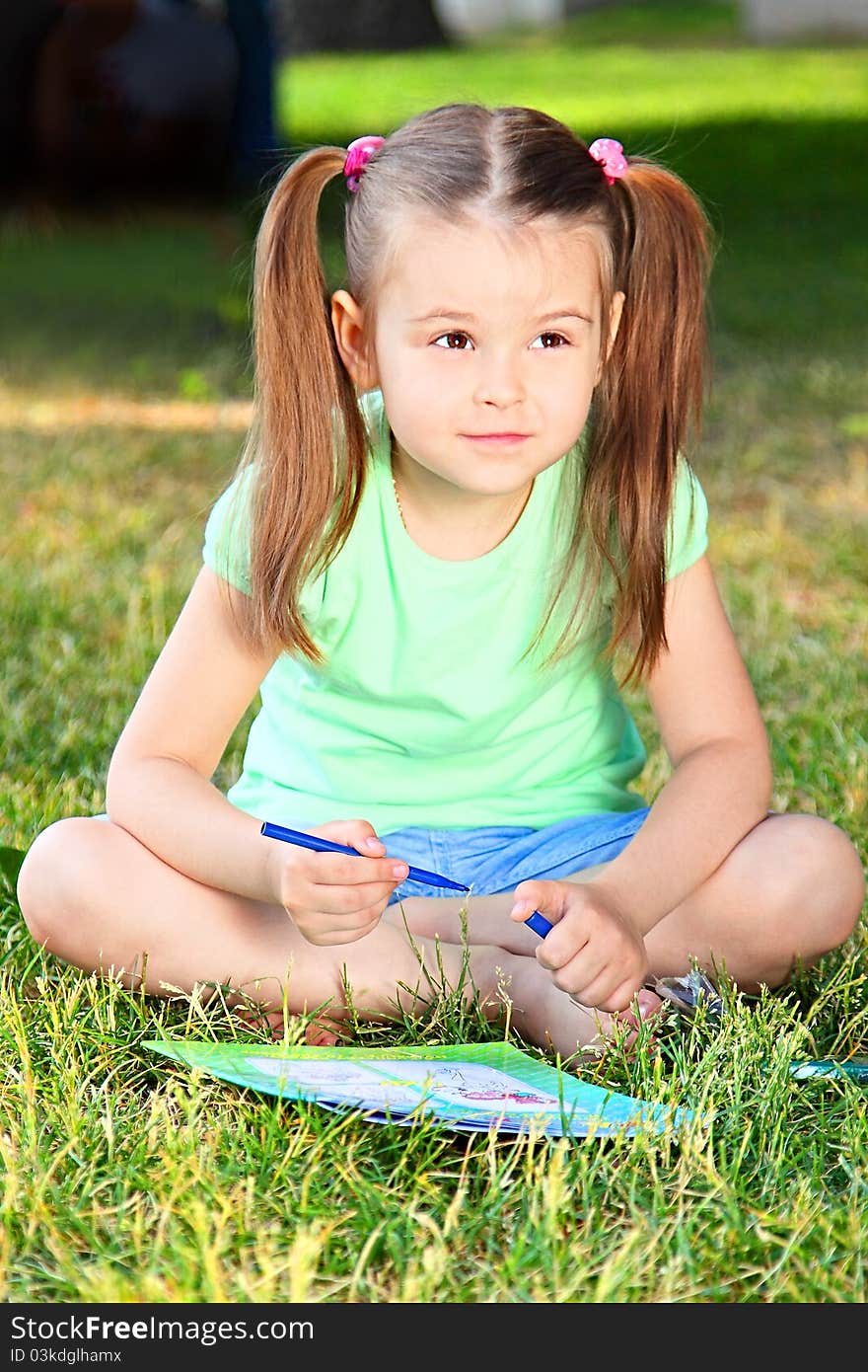 Portrait of the little girl