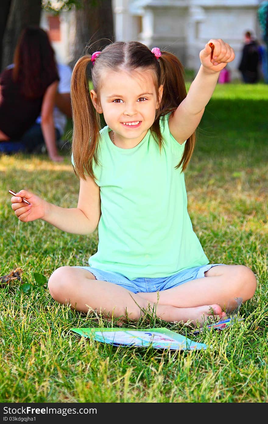 Portrait of the little girl