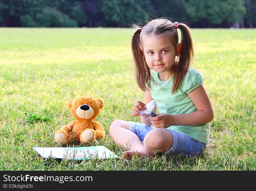 Portrait of the little girl