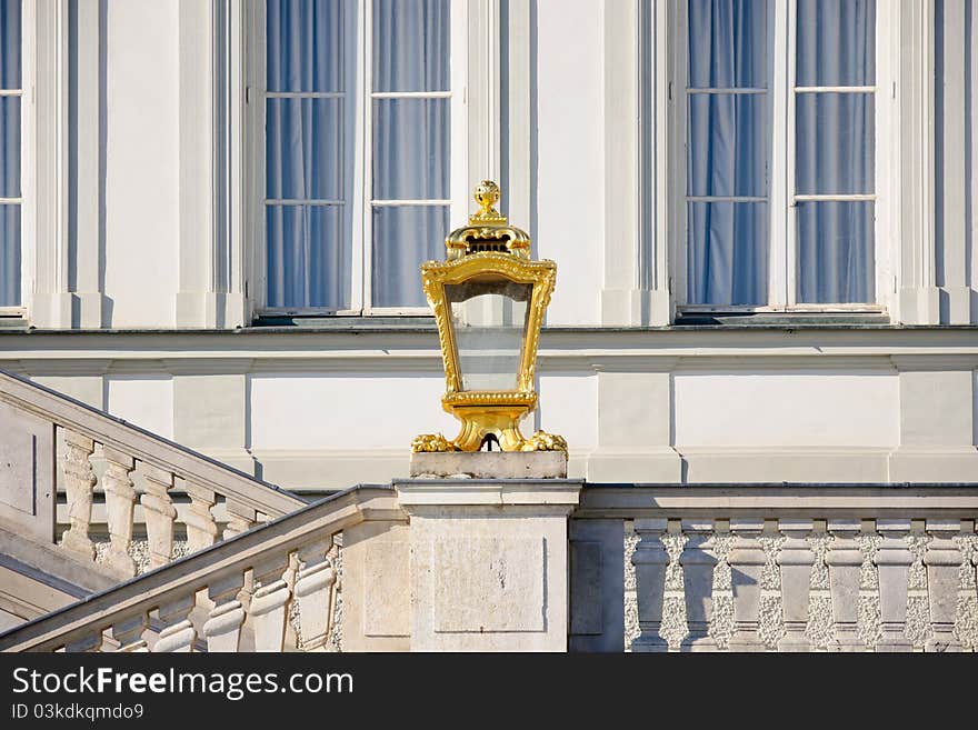 Funny Lantern near the Nymphenburg Palace in Munich