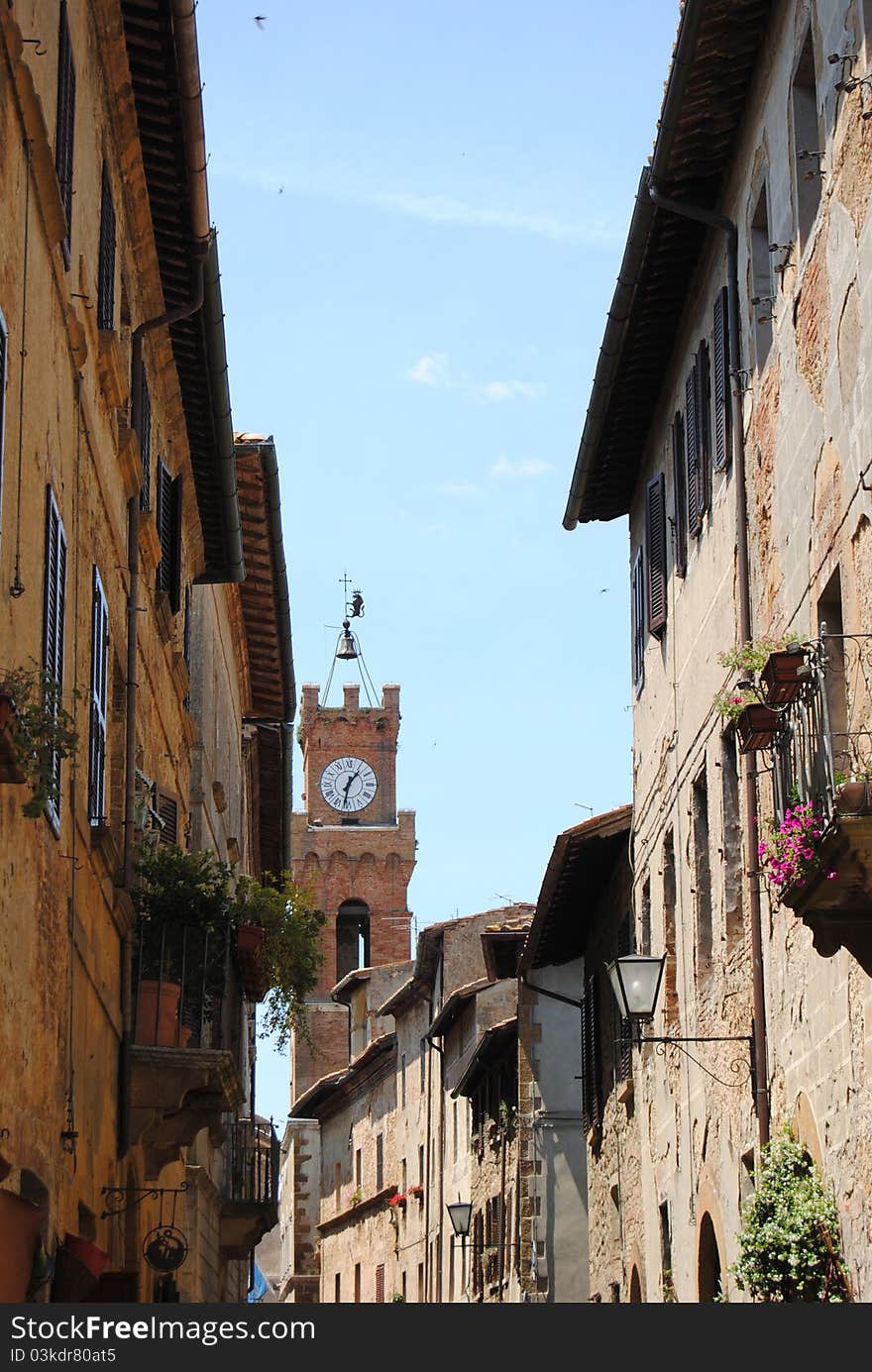 Pienza, visitatat Tuscan city