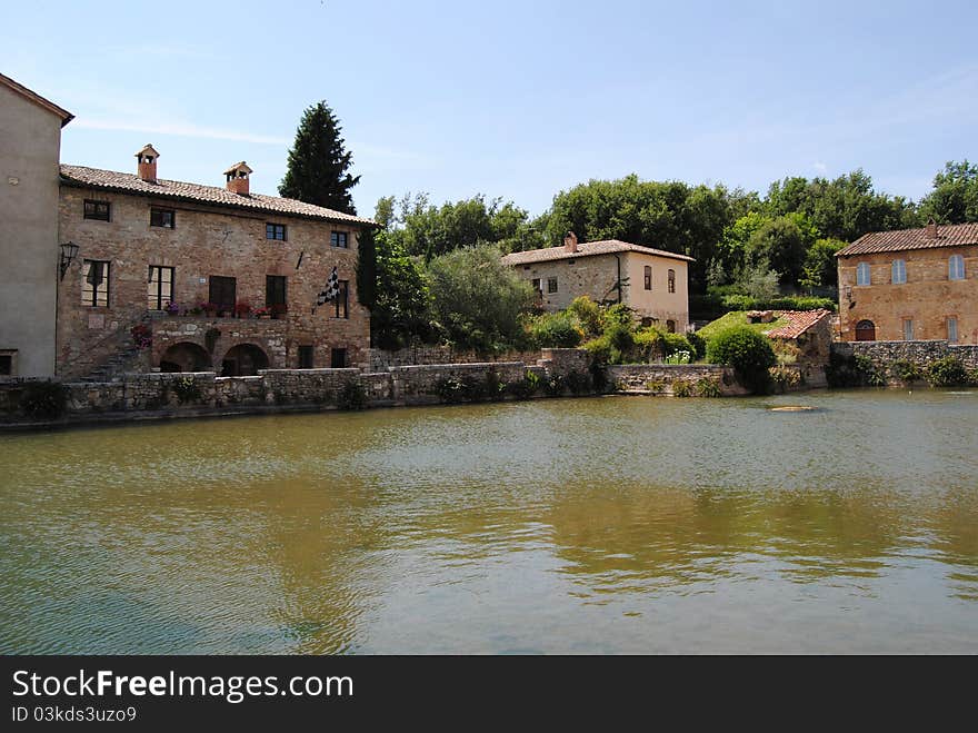 Bagno vignoni, visitatat Tuscan city