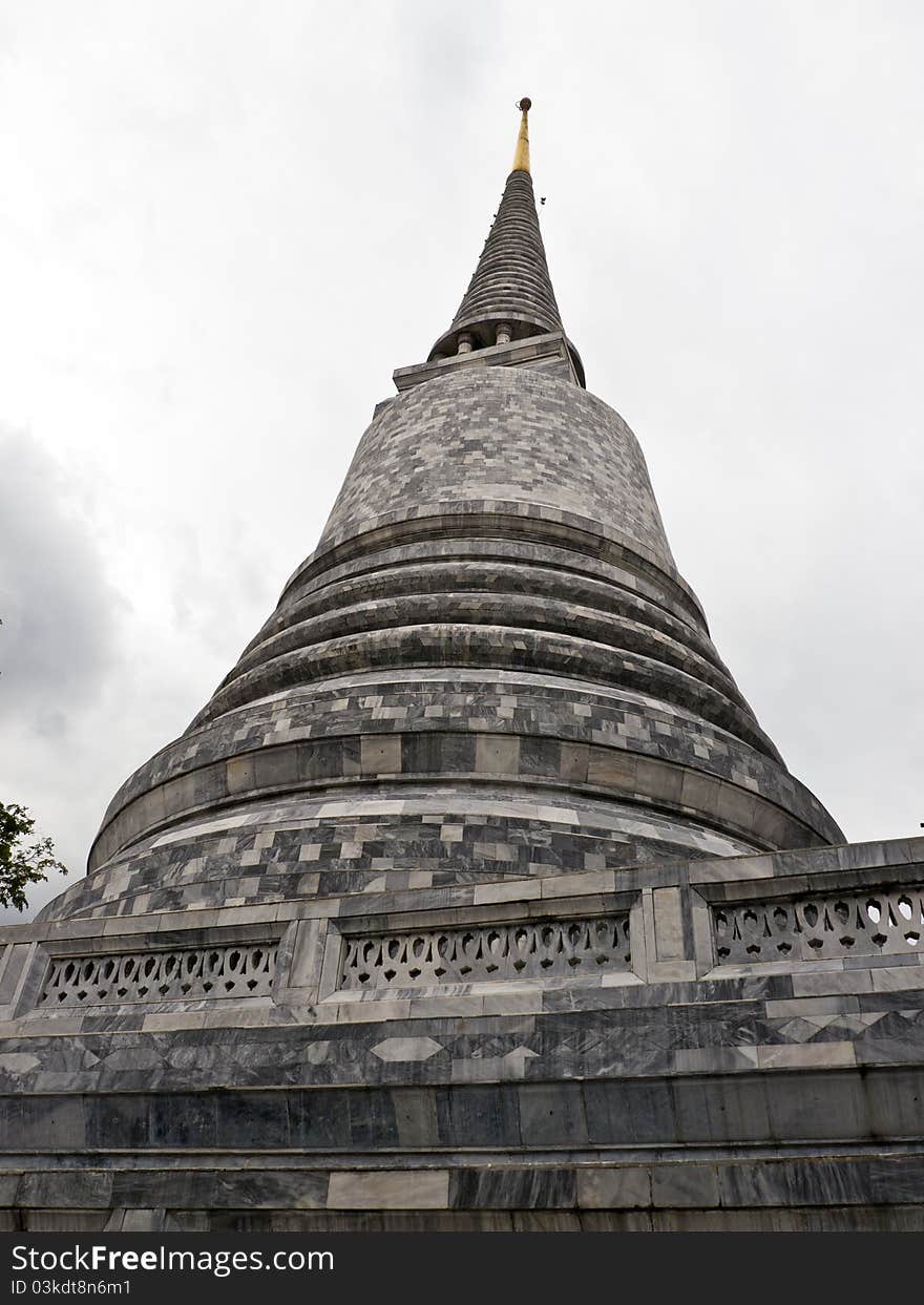 Ancient pagoda of Thai temple