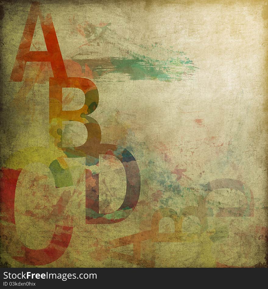 Abstract paint on grunge background. Abstract paint on grunge background