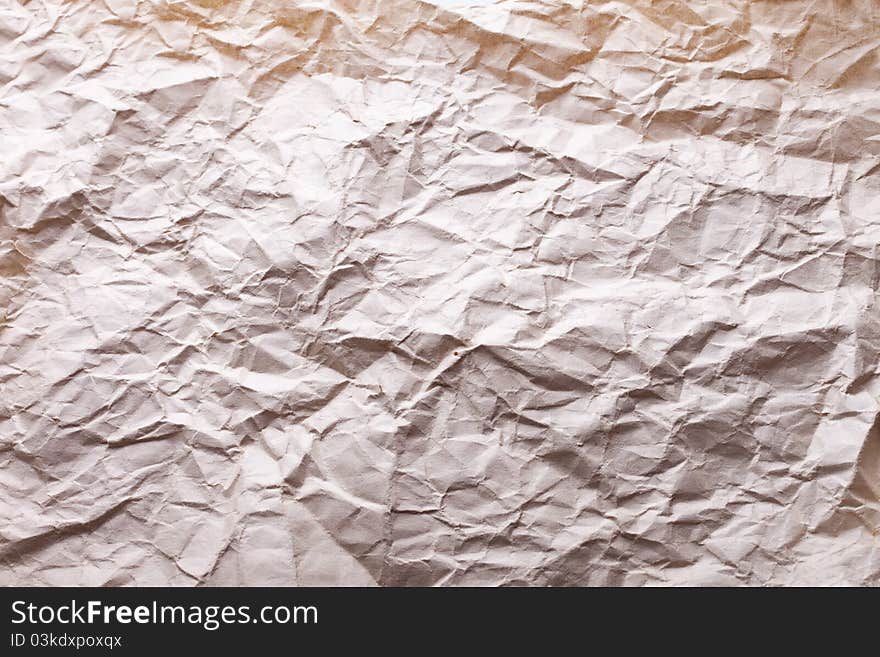 Old crushed paper texture background. Old crushed paper texture background