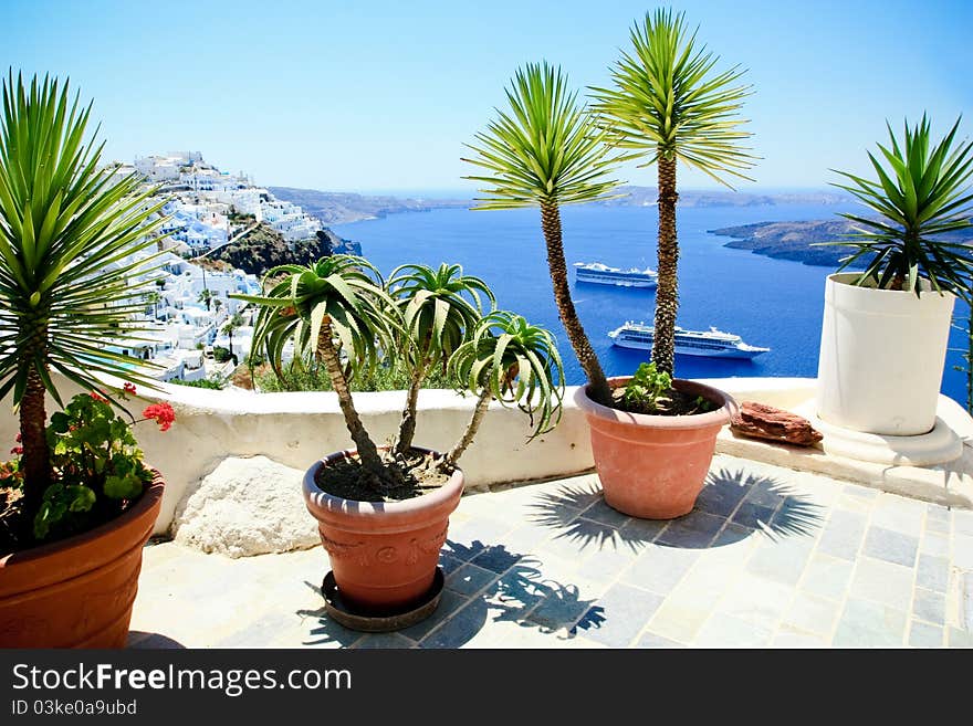 Streets of santorini