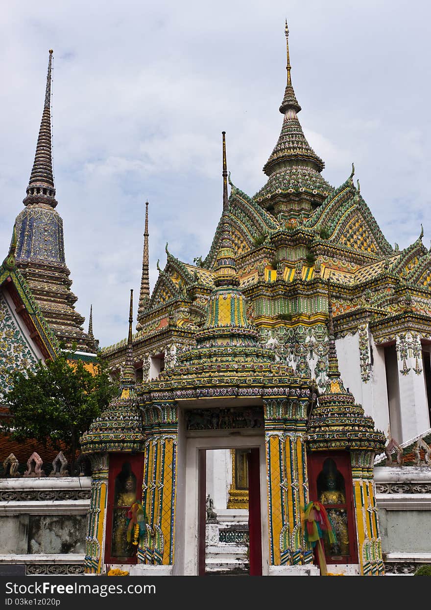 Pho temple, landmark in Bangkok Thailand