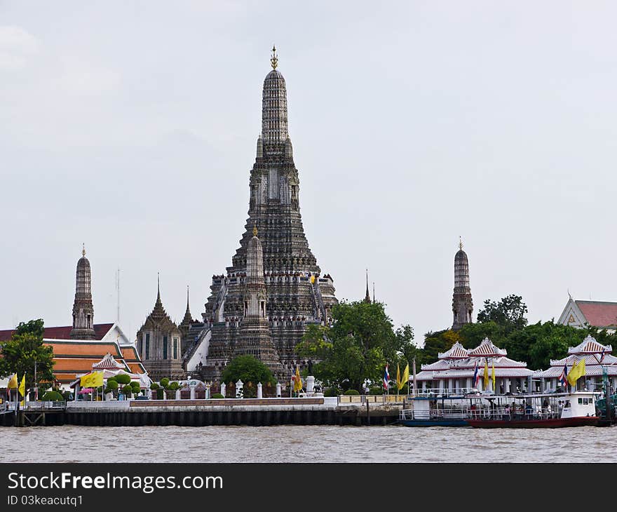 Dawn temple, landmark in Bangkok Thailand