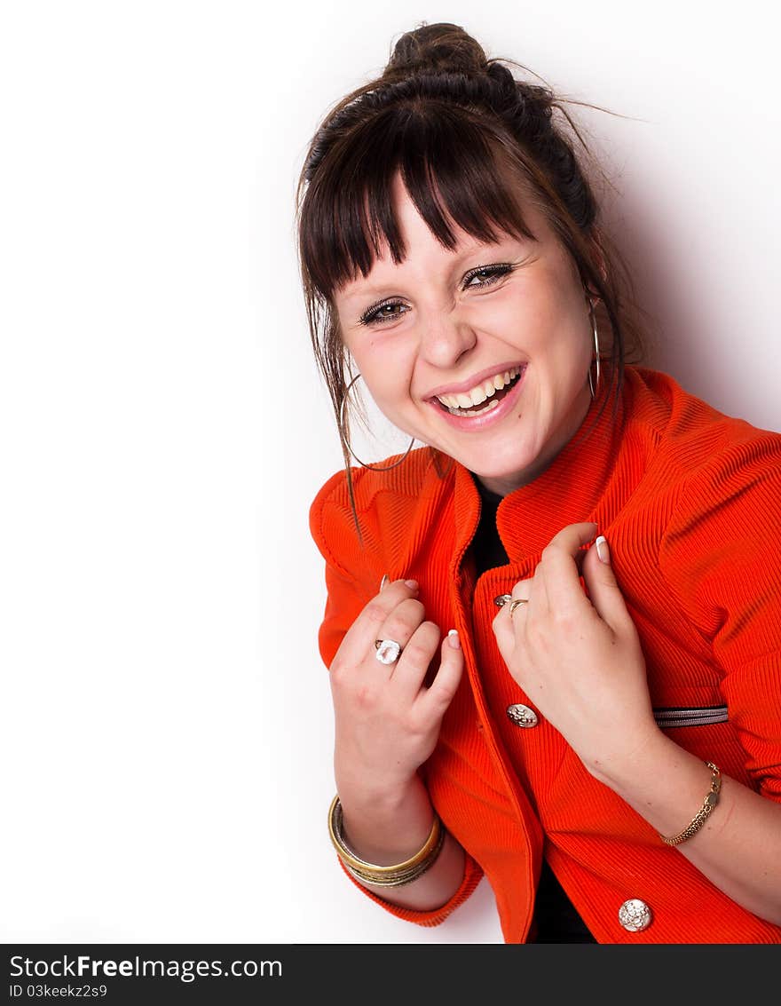 Smiling woman, close-up