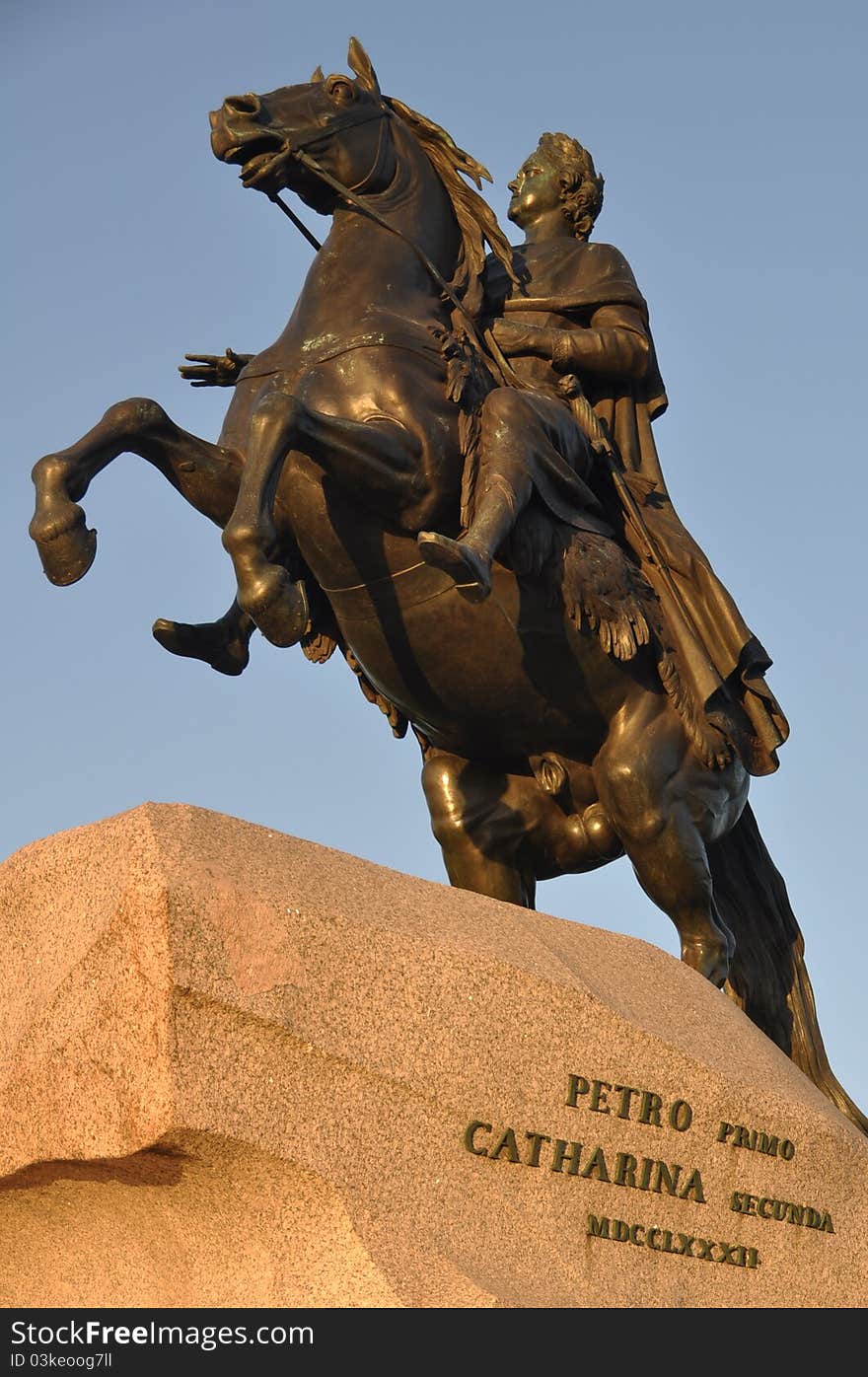 Peter the great statue Sankt Petersburg