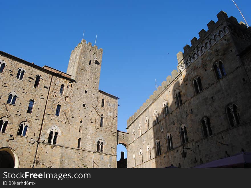 Sightseeing in Volterra, a city of Tuscany