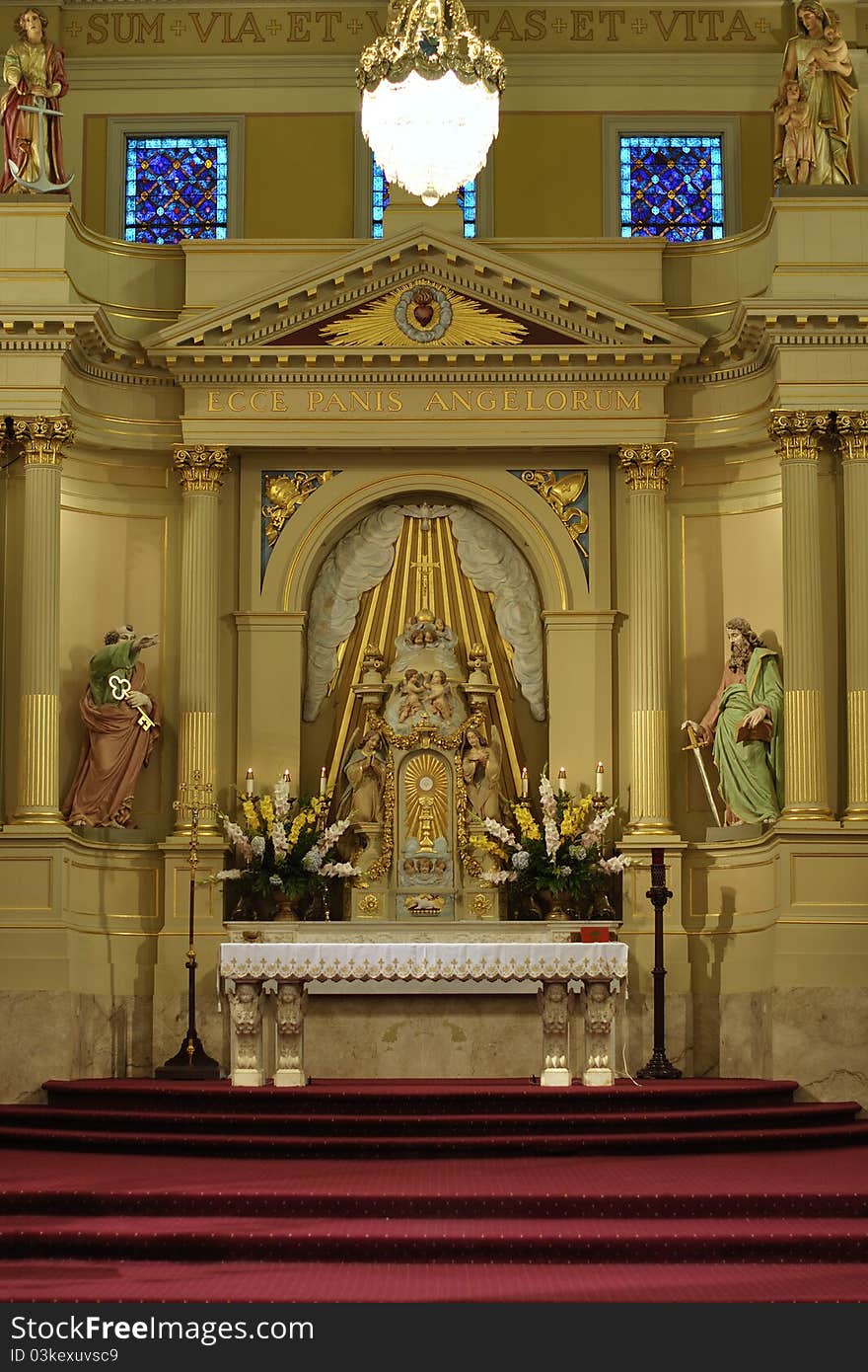 Altar of Saint Louis cathedral in New Orleans. Altar of Saint Louis cathedral in New Orleans