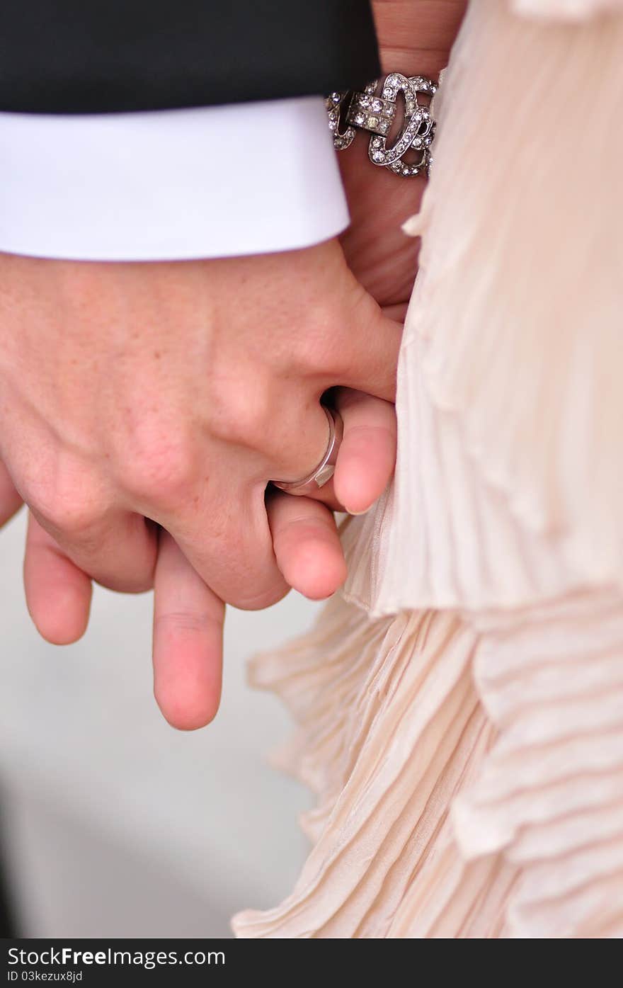 Hands of the Bride and Groom