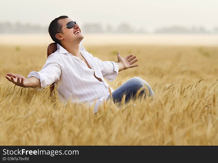 Man In Field