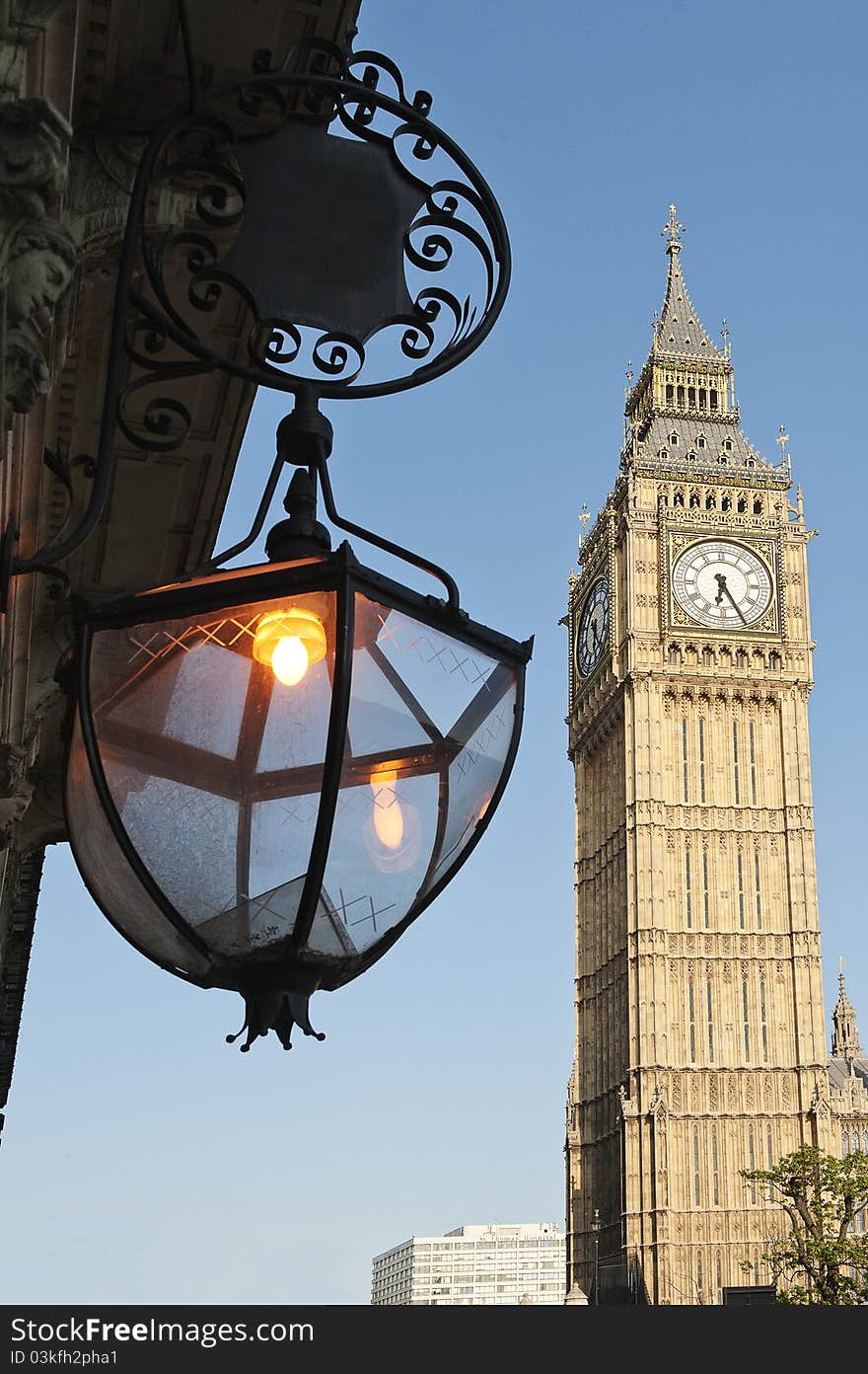 The famous Big Ben in London, one of the most popular landmark in Britain.