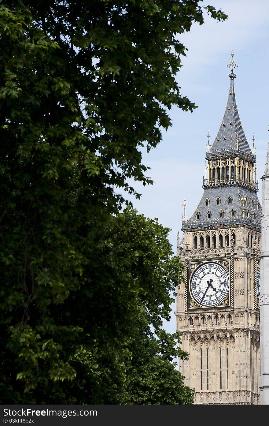 The famous Big Ben in London, one of the most popular landmark in Britain.