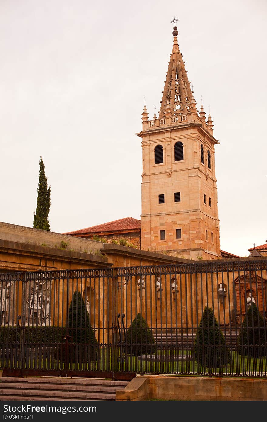 Bell tower of a church, Asturias - Spain