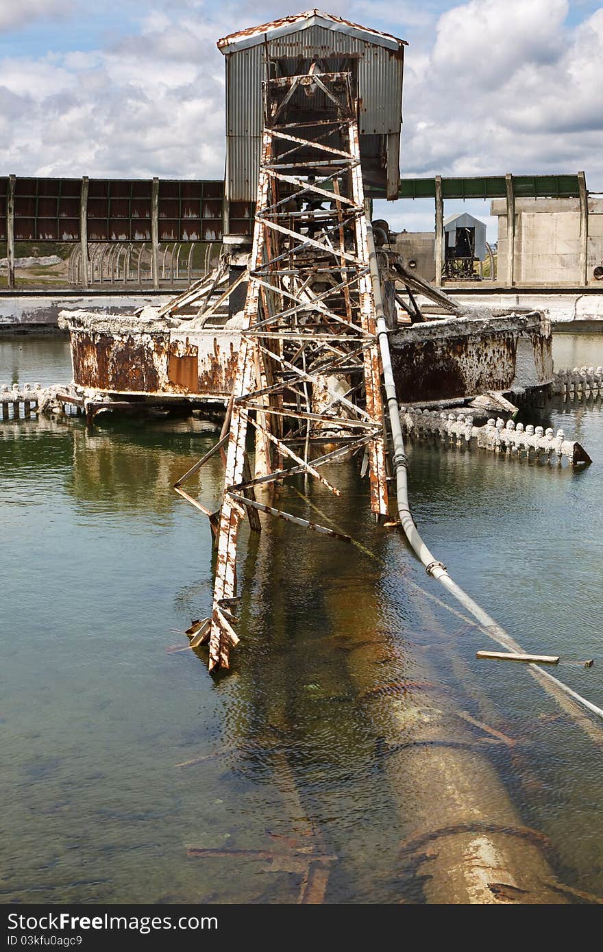 The remains of a magnesia production plant in Hartlepool, UK. The remains of a magnesia production plant in Hartlepool, UK.