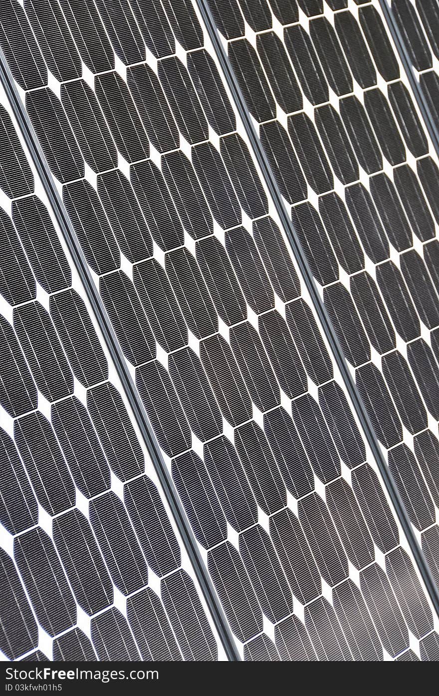 Detail of a solar panel