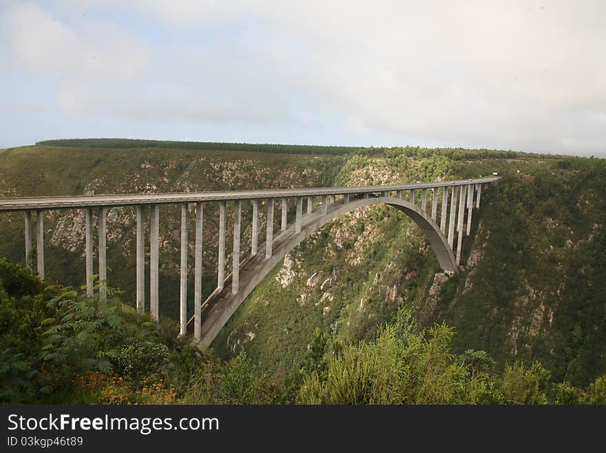 Bridge over canyon