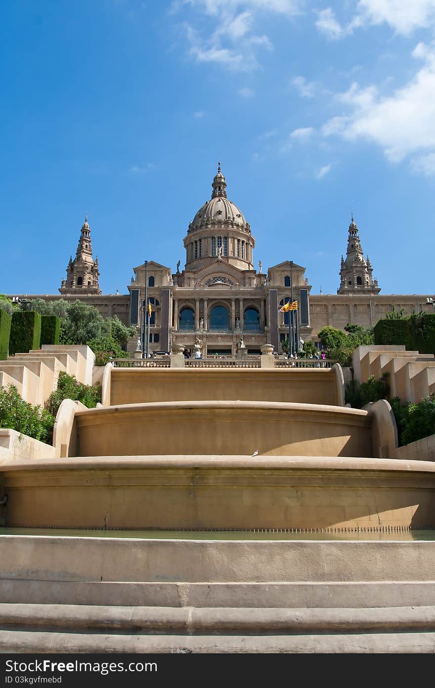 Montjuic Royal Palace in Barcelona, Spain