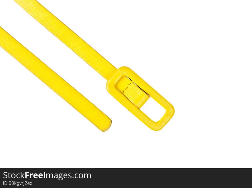 Colorful yellow belt