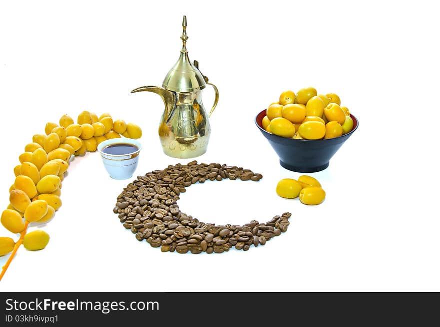 Arabic Coffee With Date Fruit