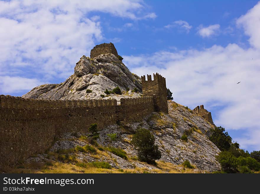 Wall Fortress In Crimea