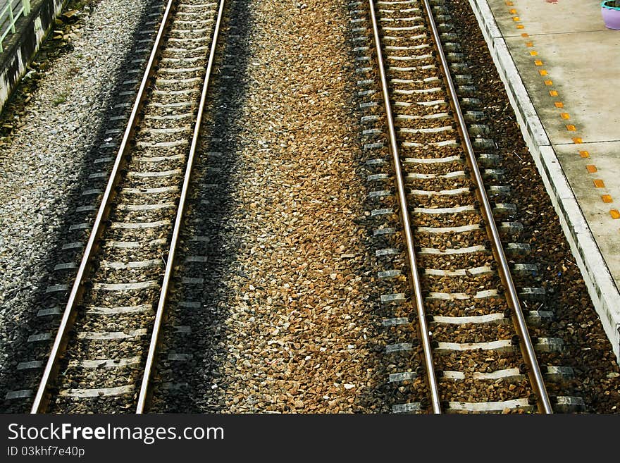 Bird eye view the twin railway