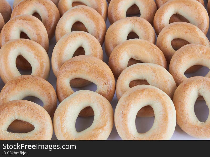 A lot of delicious bagels.