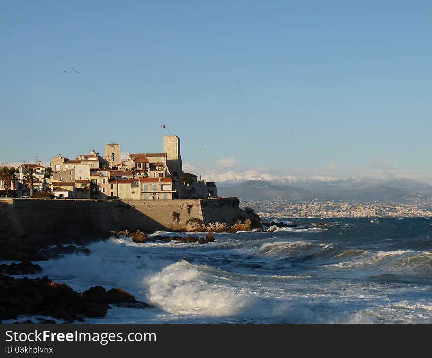 Antibes is a city in the French Riviera. Antibes is a beautiful city. Walking to the old downtown is easy and makes for excellent views.