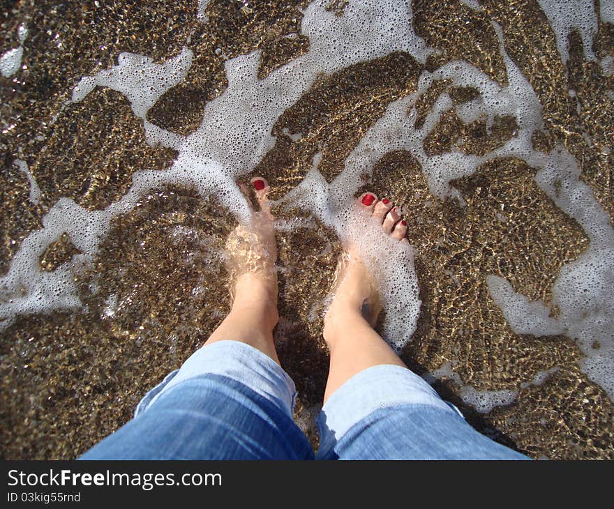 Feet In The Sea