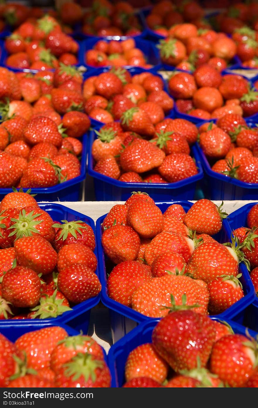 Fresh packed strawberries for sell. Fresh packed strawberries for sell