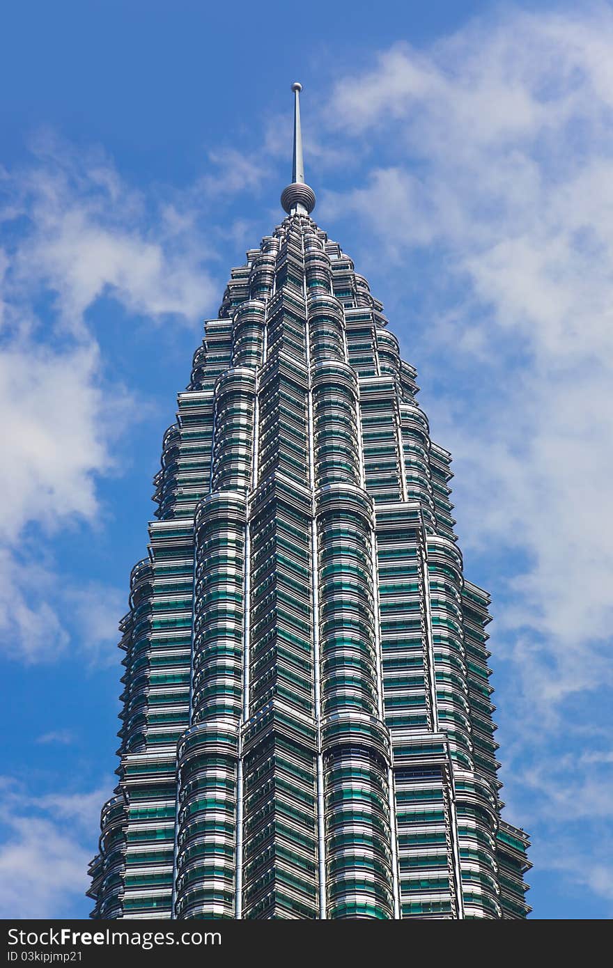 Twin towers at Kuala Lumpur (Malaysia) - architecture background