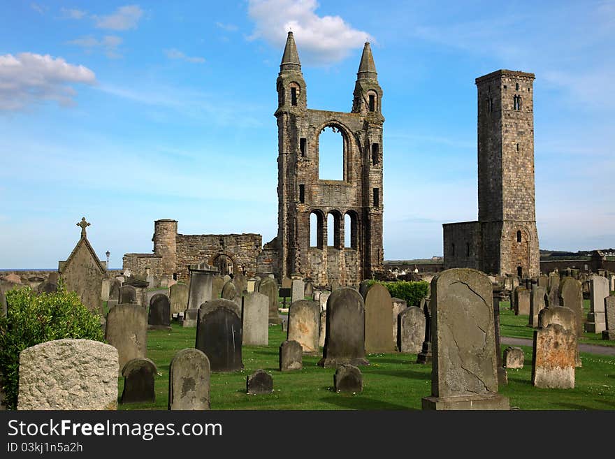 St Andrews cathedral grounds, GB