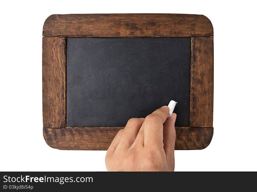 Blank Old Black Board