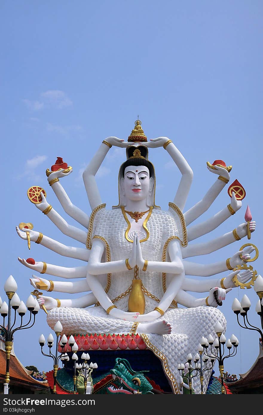 Guan Yin at Wat Plai Lam,Samui,Thailand